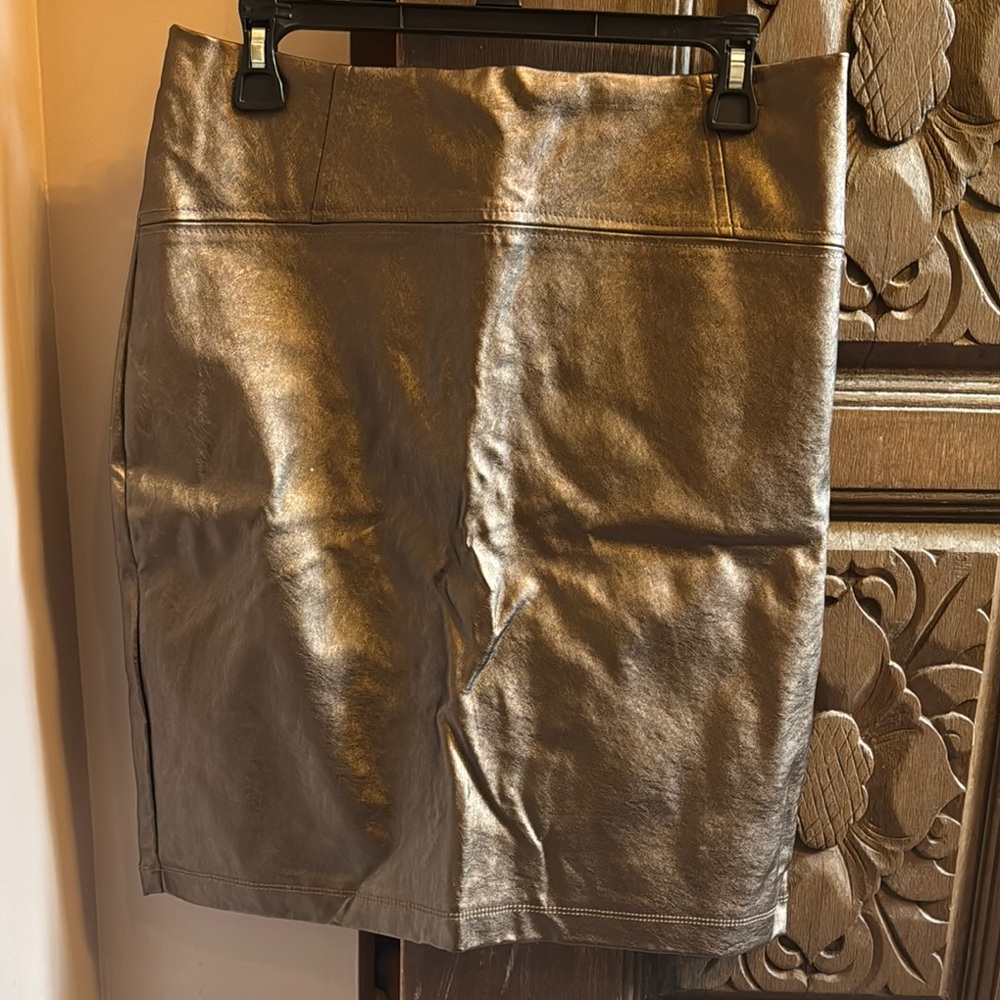 New York & Company Metallic Pencil Skirt